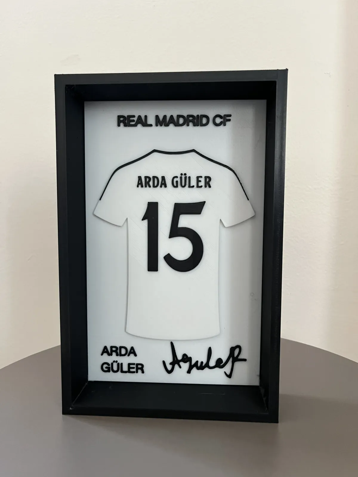 Real Madrid Arda Güler İmzalı Forma Çerçevesi - Görsel 2