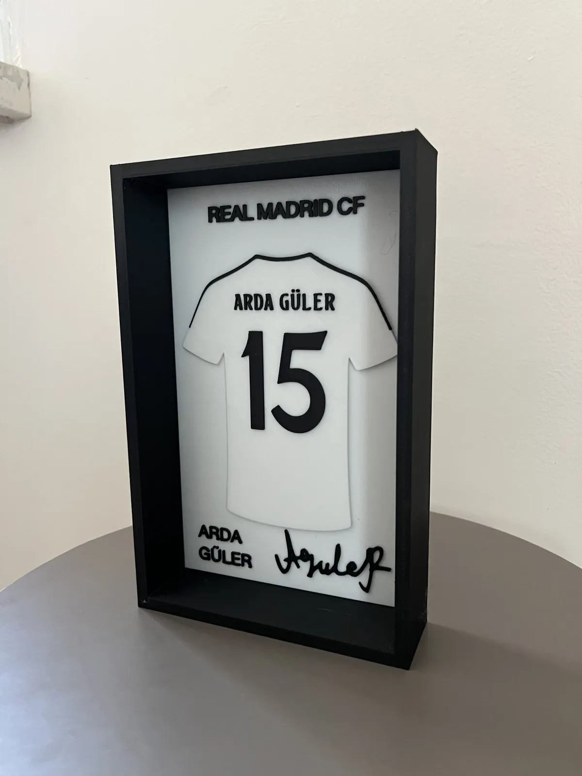 Real Madrid Arda Güler İmzalı Forma Çerçevesi - Görsel 3