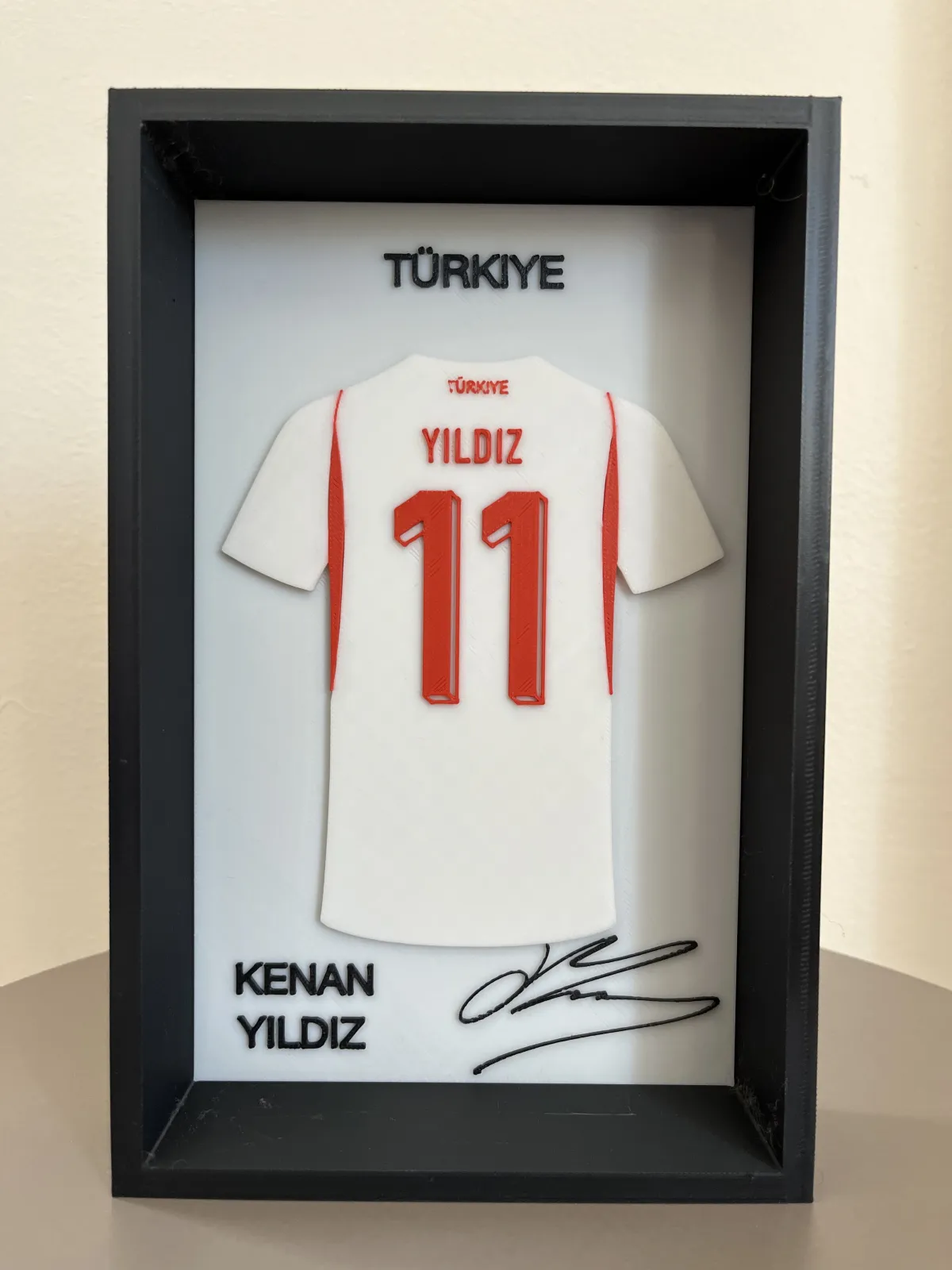 Türkiye Kenan Yıldız İmzalı Forma Çerçevesi 1